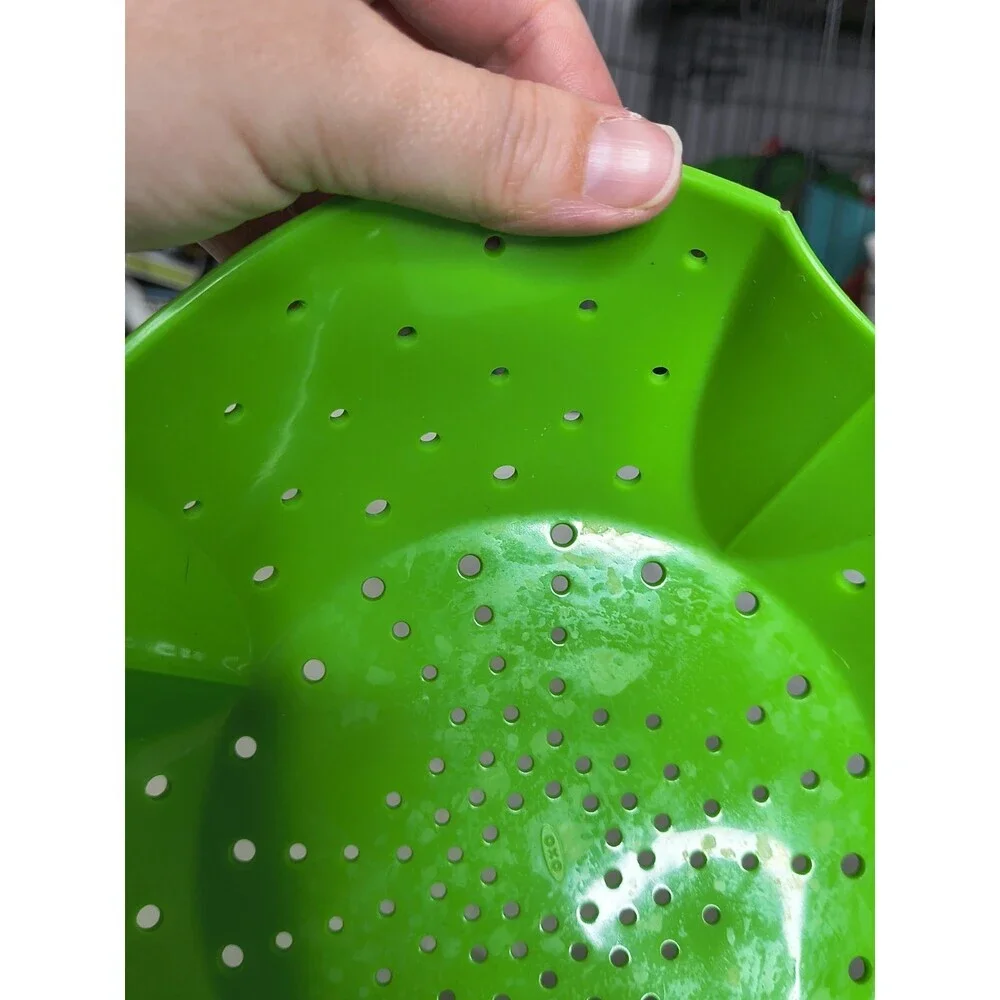 OXO Softworks Green Silicone Steamer Basket Sling ~ Interlock Handles